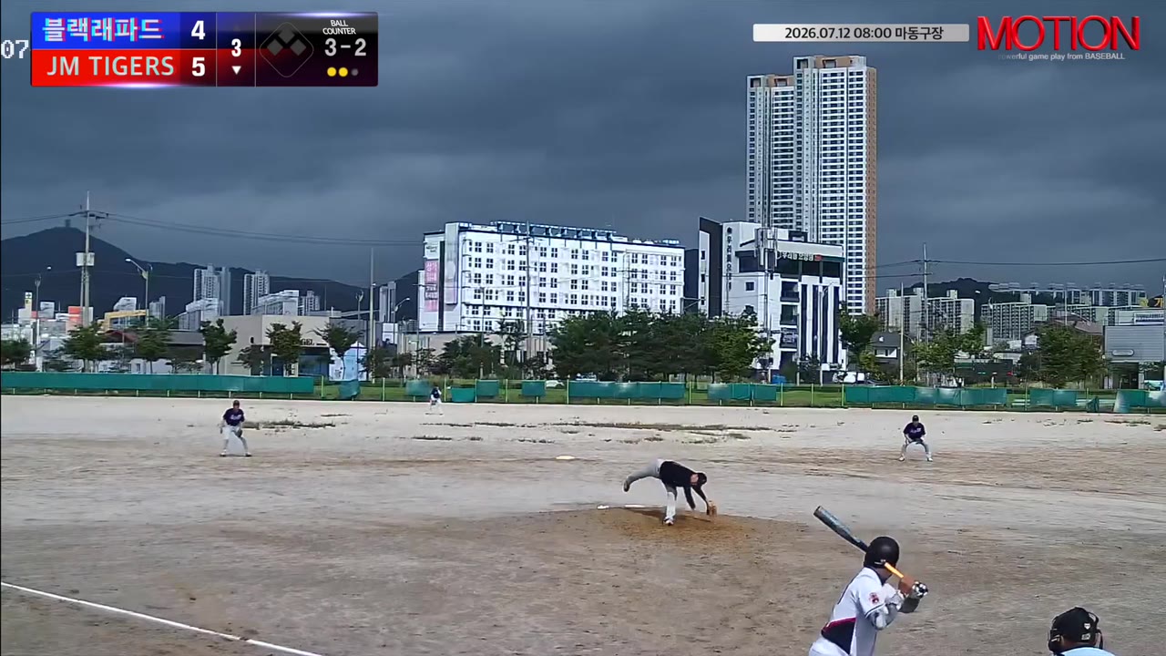 김덕주(14번, JM TIGERS) 2루타 클립 | vs 블랙래파드 | 7/12 (마동구장)