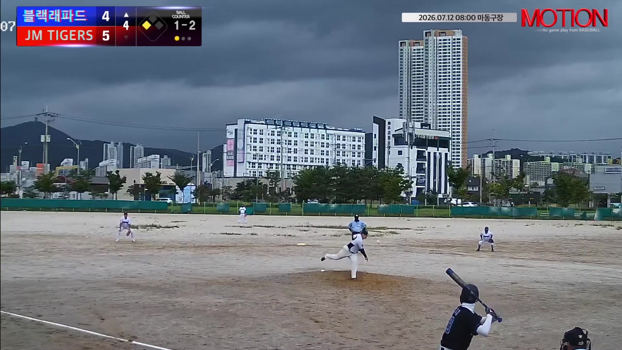 강윤수(10번, 블랙래파드) 낫아웃 클립 | vs JM TIGERS | 7/12 (마동구장)