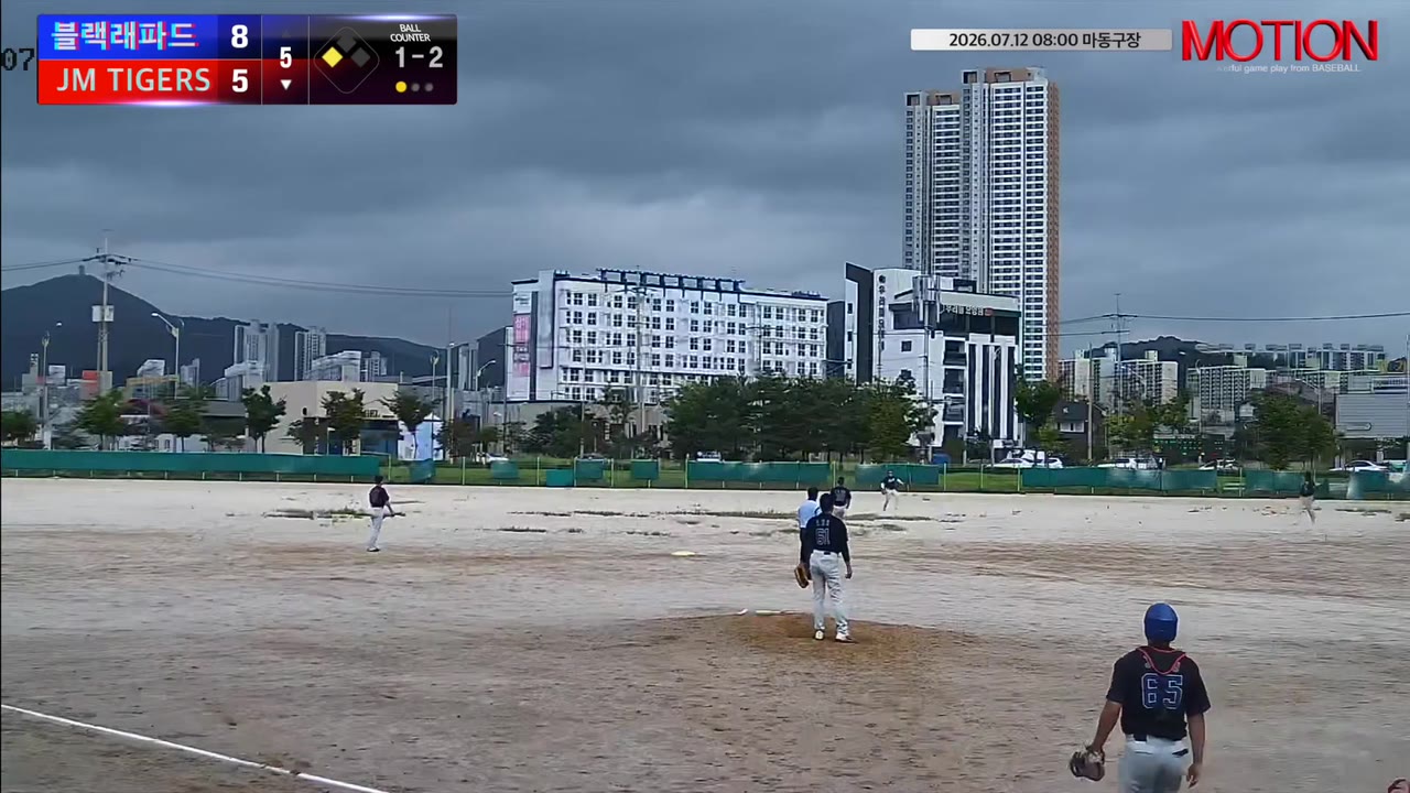 정해원(79번, JM TIGERS) 1루타 클립 | vs 블랙래파드 | 7/12 (마동구장)