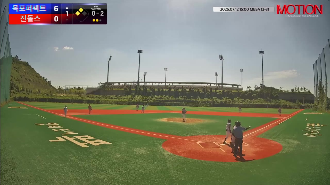 이강운(47번, 목포퍼펙트) 삼진 클립 | vs 진돌스 | 7/11 (신축구장)