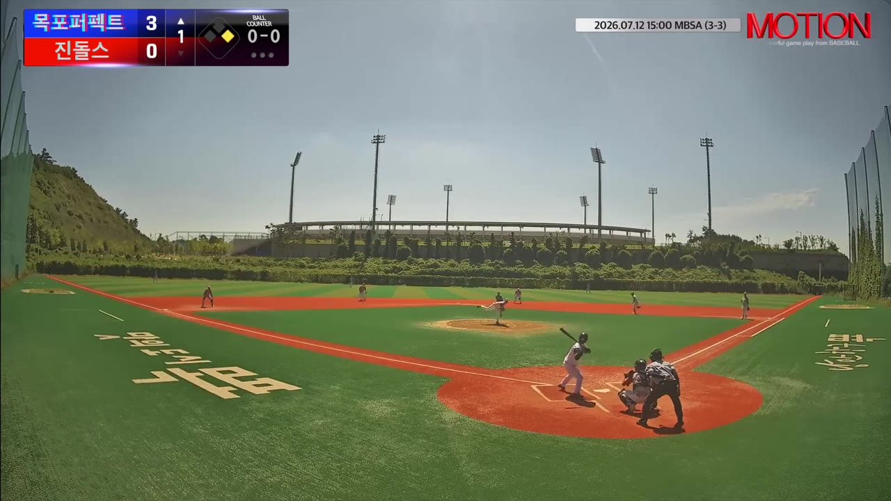 정성일(65번, 목포퍼펙트) 1루타 클립 | vs 진돌스 | 7/11 (신축구장)
