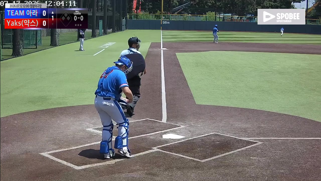 신진섭(21번, Yaks(약스)) 3루타 클립 | vs TEAM 아라 | 7/12 (정왕야구장)