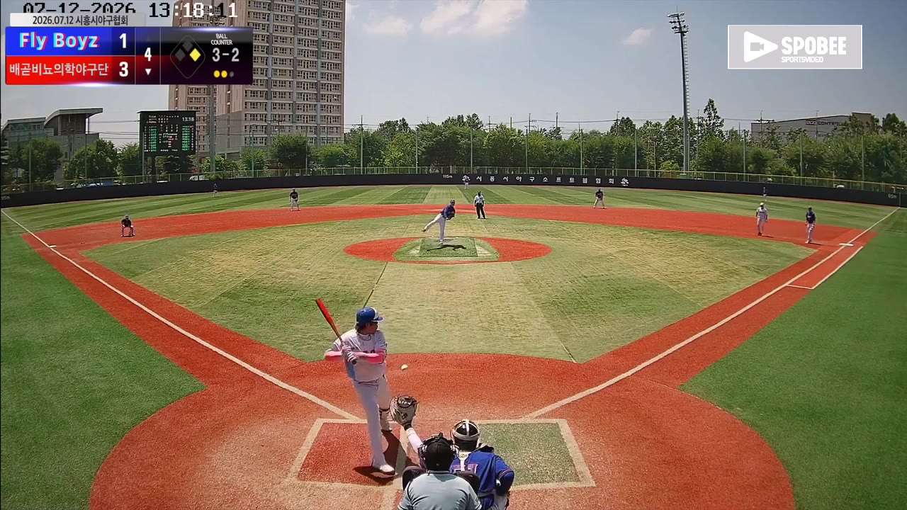 이우상(7번, 배곧비뇨의학야구단) 볼넷 클립 | vs Fly Boyz | 7/12 (소망야구장)