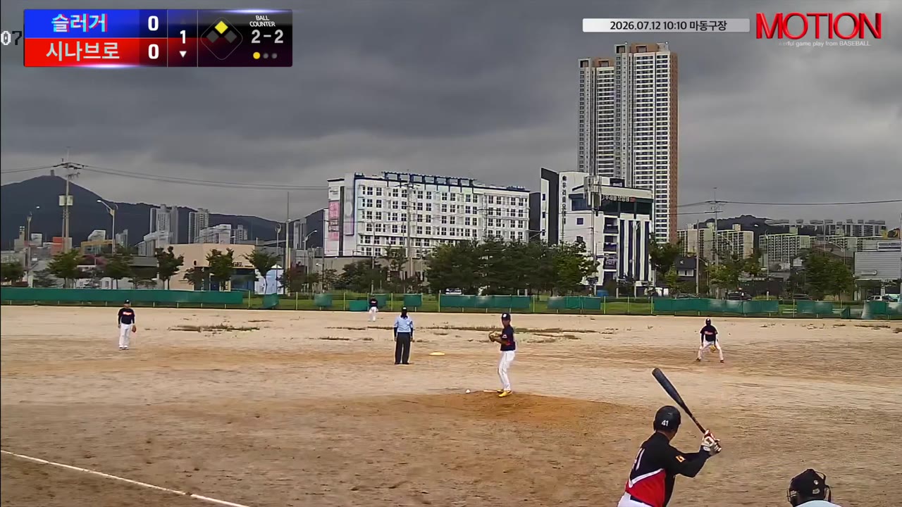 정민기(41번, 시나브로) 2루타 클립 | vs 슬러거 | 7/12 (마동구장)