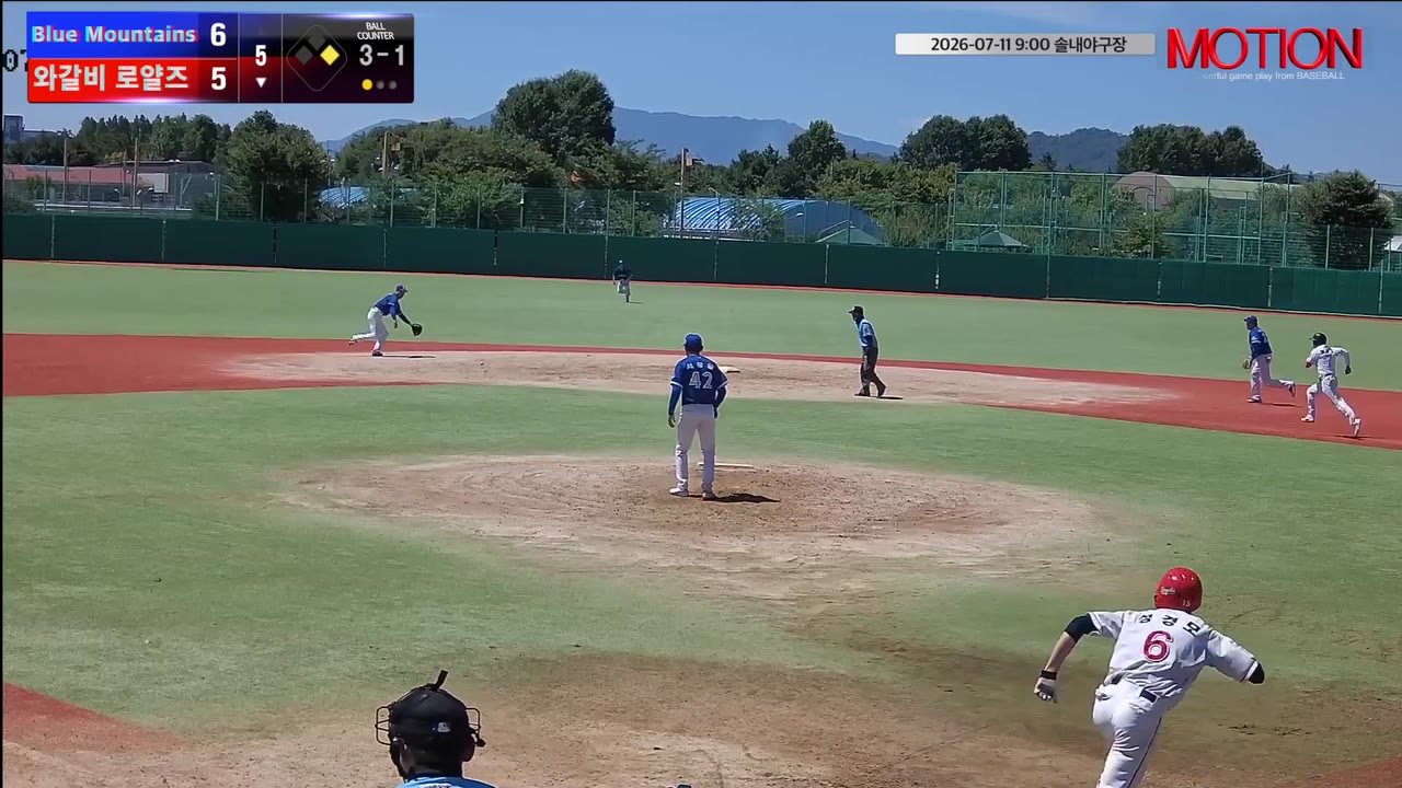 김도윤(5번, 와갈비 로얄즈) 1루타 클립 | vs Blue Mountains(블루마운틴) | 7/11 (솔내야구장)