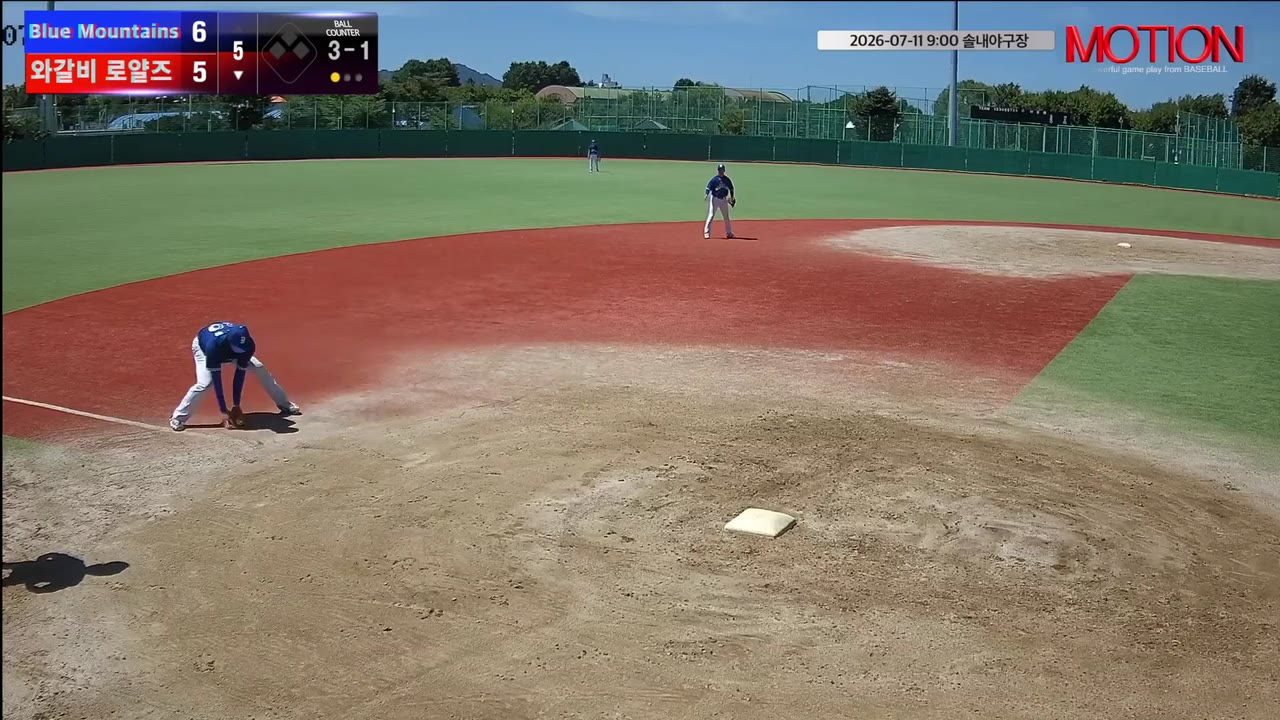 형진현(7번, 와갈비 로얄즈) 1루타 클립 | vs Blue Mountains(블루마운틴) | 7/11 (솔내야구장)