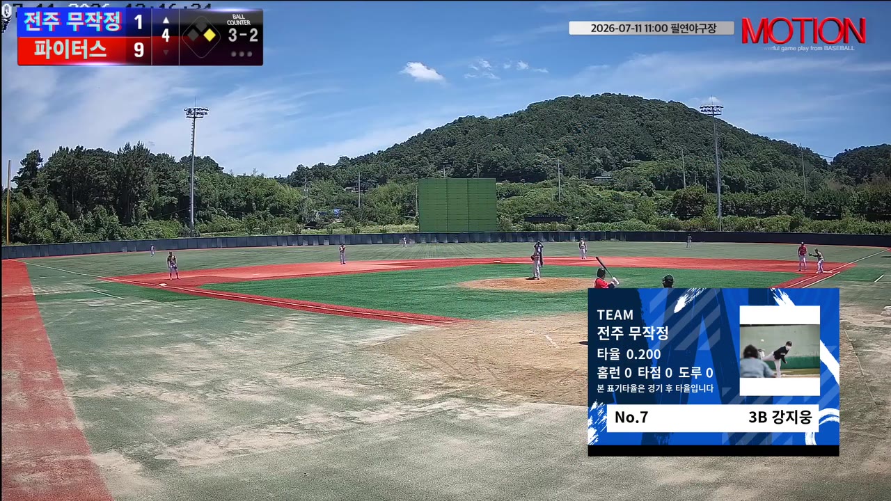 전주 무작정 주요 플레이 모음 | vs 파이터스 | 7/11 (필연야구장)