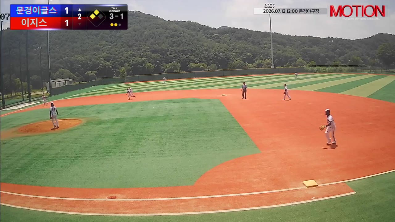 윤학열(48번, 이지스) 땅볼 클립 | vs 문경이글스 | 7/12 (문경야구장)