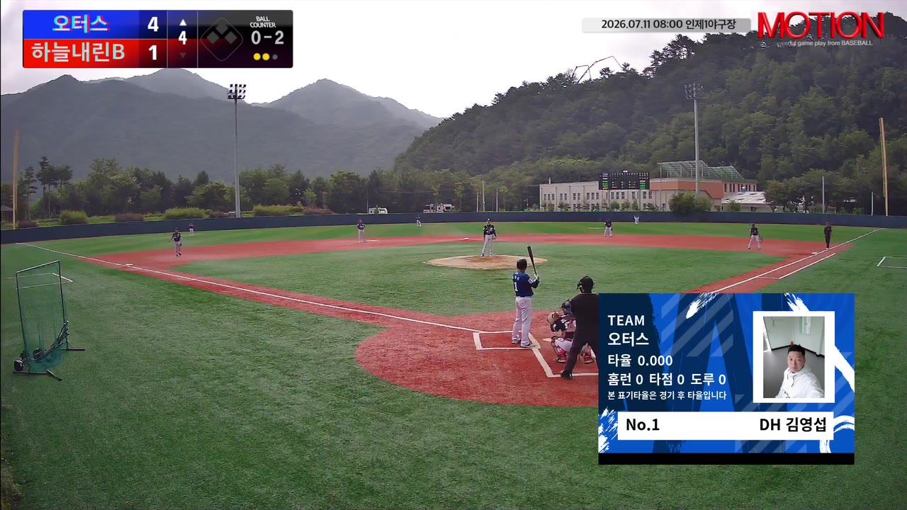 김영섭(1번, 오터스) 실책 클립 | vs 하늘내린B | 7/11 (인제1야구장)