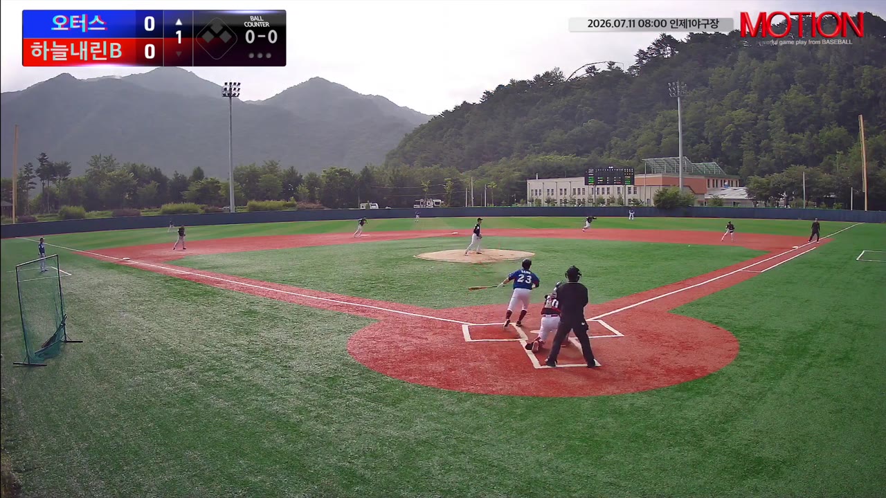 김상호(23번, 오터스) 실책 클립 | vs 하늘내린B | 7/11 (인제1야구장)