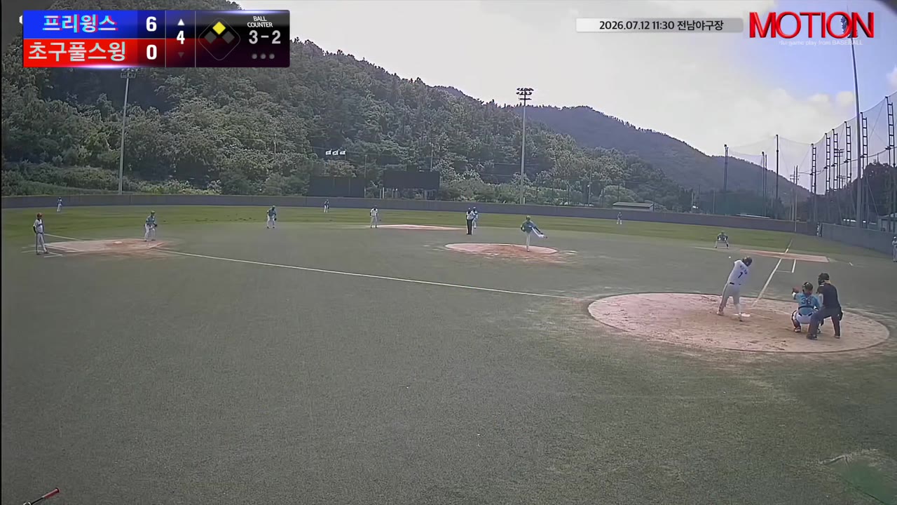 김영중(1번, 프리윙스) 직선타 클립 | vs 초구풀스윙 | 7/12 (전남야구장)