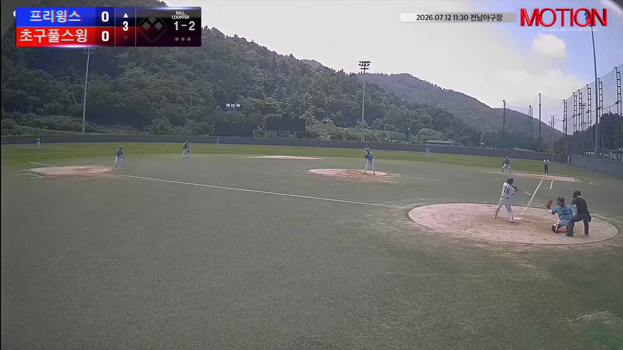 신재홍(16번, 프리윙스) 1루타 클립 | vs 초구풀스윙 | 7/12 (전남야구장)