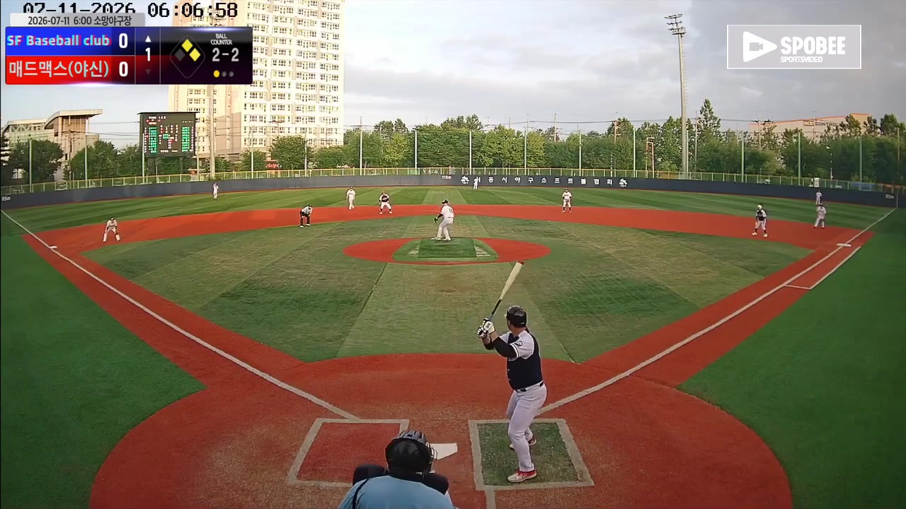 SF Baseball club, 1회 4점 선취 뒤 5회 다시 달아나 8-5 승리