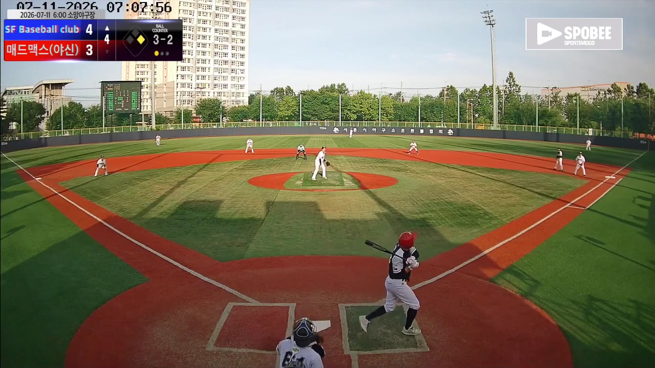 안정훈(22번, SF Baseball club) 땅볼 클립 | vs 매드맥스(야신) | 7/11 (소망야구장)