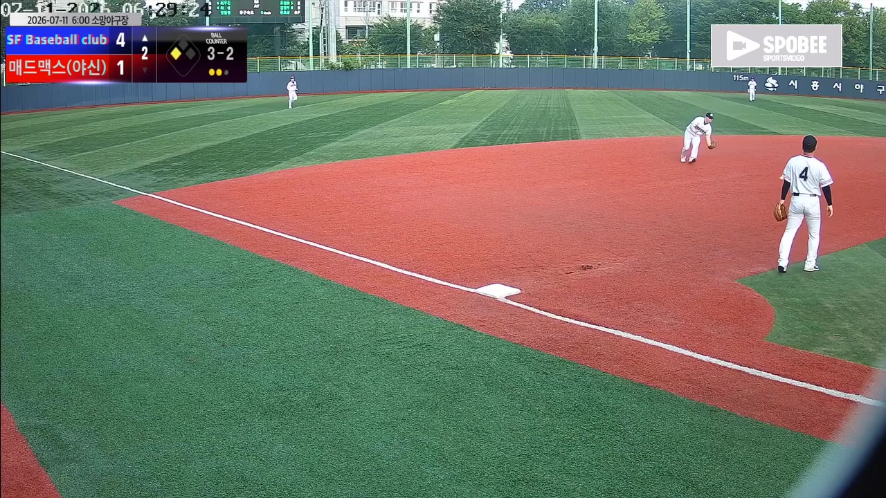 SF Baseball club 주요 플레이 모음 | vs 매드맥스(야신) | 7/11 (소망야구장)