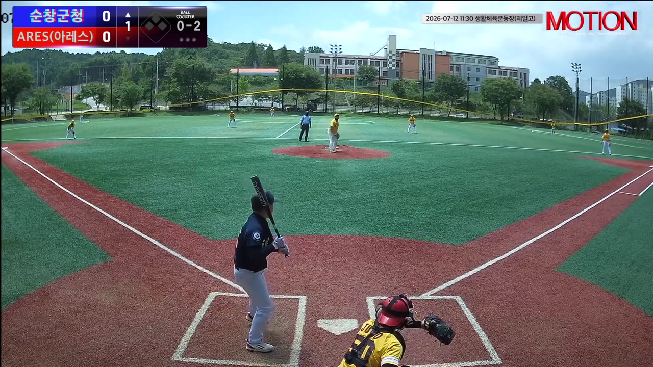 강성원(15번, 순창군청) 볼넷 클립 | vs ARES(아레스) | 7/12 (생활체육운동장(제일고))