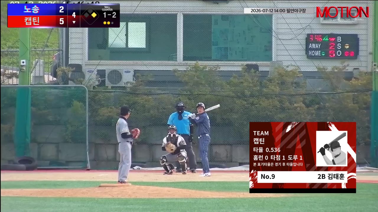 김태훈(9번, 캡틴) 실책 클립 | vs 노송 | 7/12 (필연야구장)