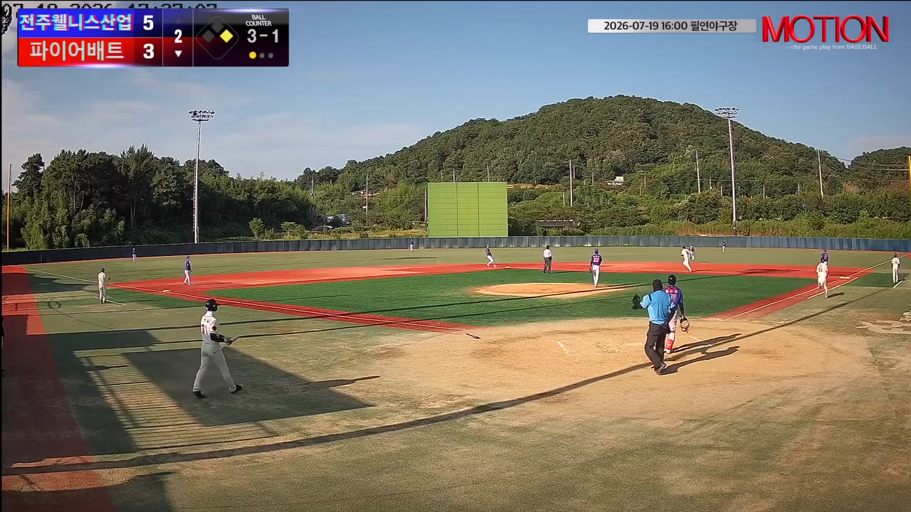 허률(58번, 파이어배트) 1루타 클립 | vs 전주웰니스산업 | 7/19 (필연야구장)