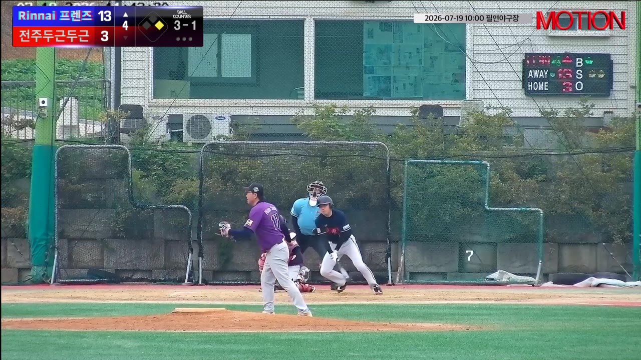 Rinnai 프렌즈, 3회 초 12득점 폭발…전주두근두근에 15-3 승리