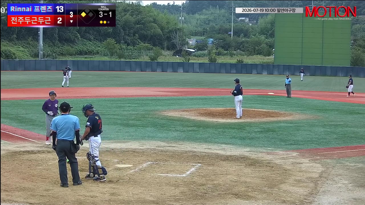 정회철(21번, 전주두근두근) 1루타 클립 | vs Rinnai 프렌즈 | 7/19 (필연야구장)