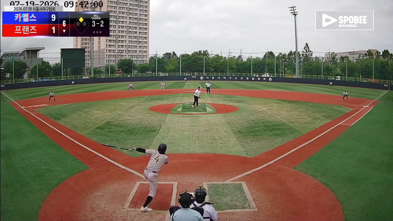 장대한(4번, 프랜즈) 1루타 클립 | vs 카멜스 | 7/19 (소망야구장)