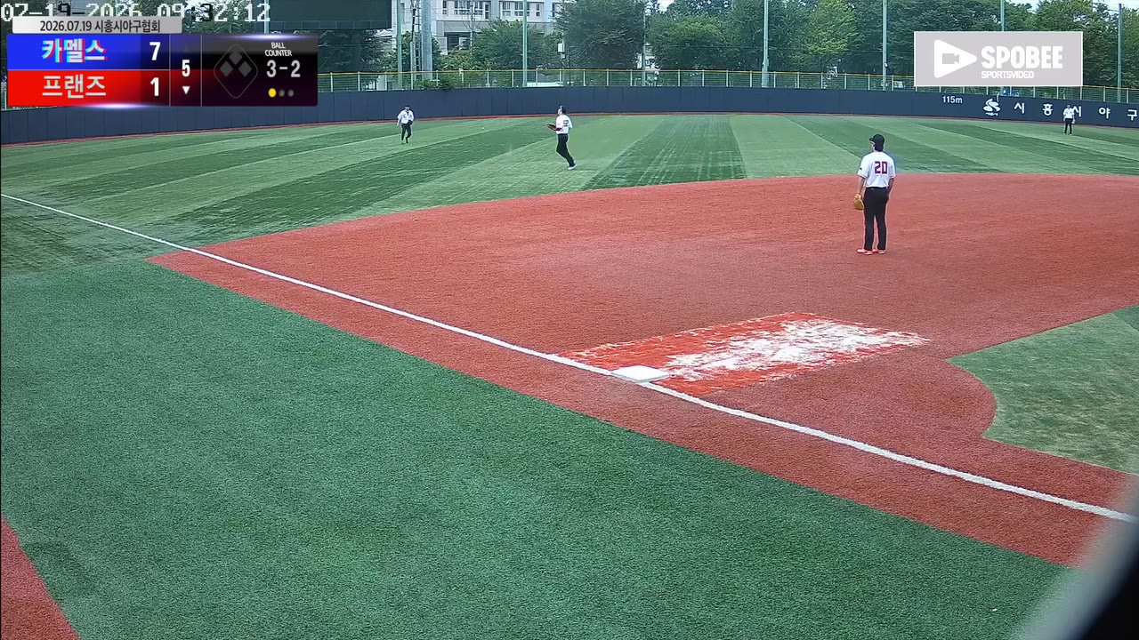 김연천(77번, 프랜즈) 1루타 클립 | vs 카멜스 | 7/19 (소망야구장)