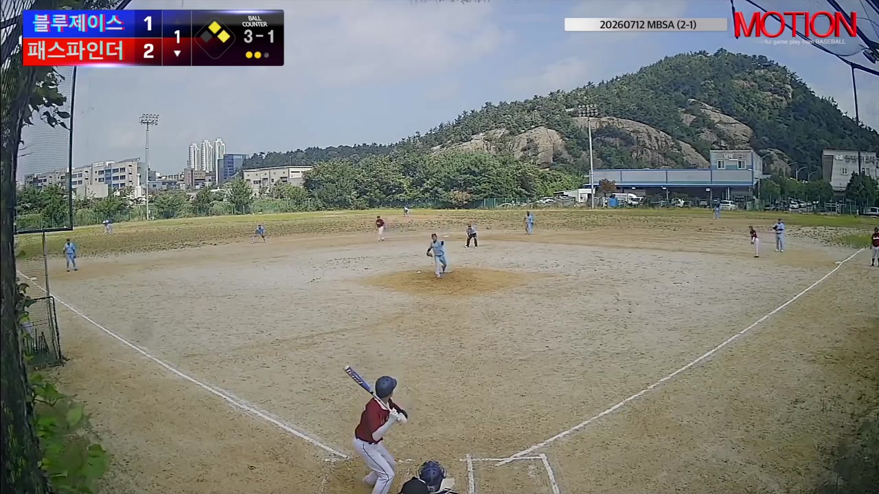 정학선(35번, 패스파인더) 볼넷 클립 | vs 블루제이스 | 7/12 (2구장)