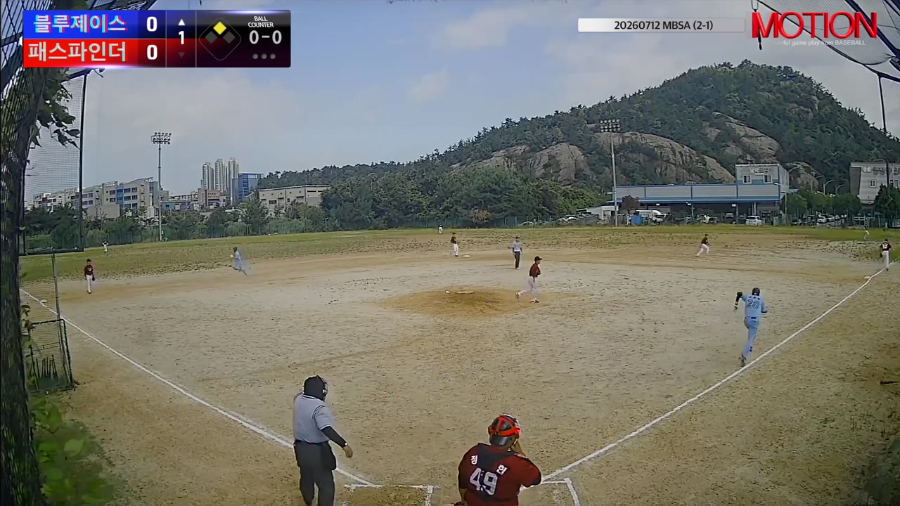 이재훈(28번, 블루제이스) 1루타 클립 | vs 패스파인더 | 7/12 (2구장)