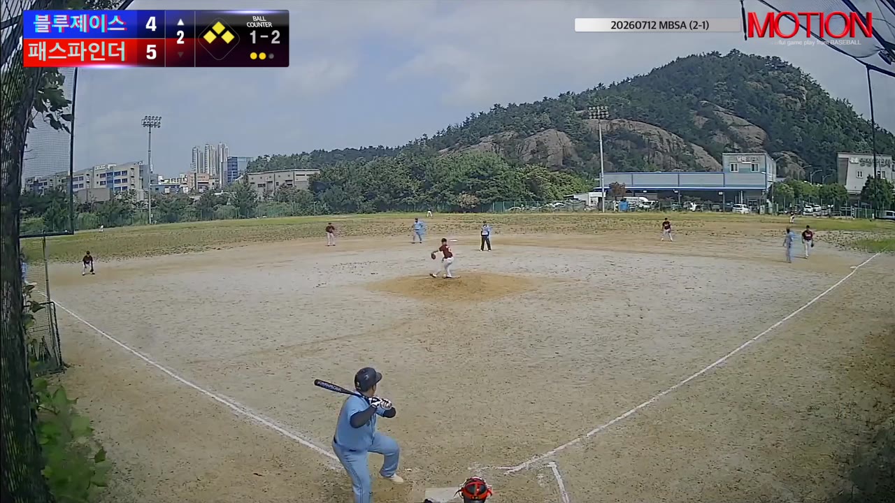 조준택(10번, 블루제이스) 1루타 클립 | vs 패스파인더 | 7/12 (2구장)