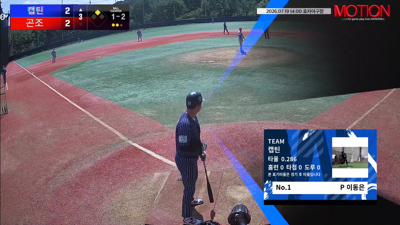이동은(1번, 캡틴) 실책 클립 | vs 곤조 | 7/19 (효자야구장)