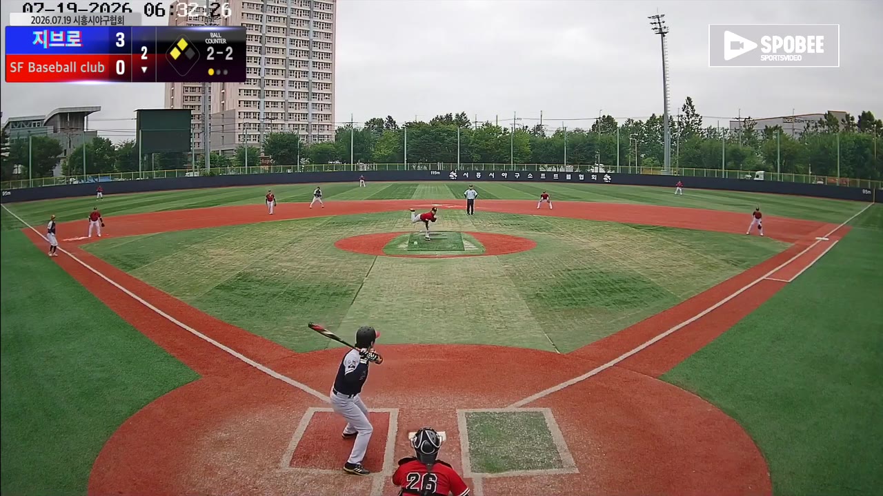 황윤성(18번, SF Baseball club) 실책 클립 | vs 지브로 | 7/19 (소망야구장)