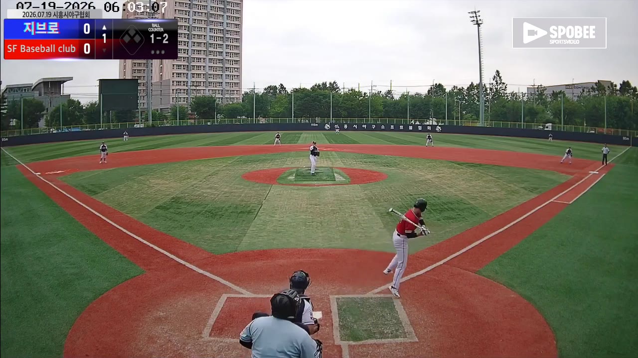 정길수(16번, 지브로) 삼진 클립 | vs SF Baseball club | 7/19 (소망야구장)