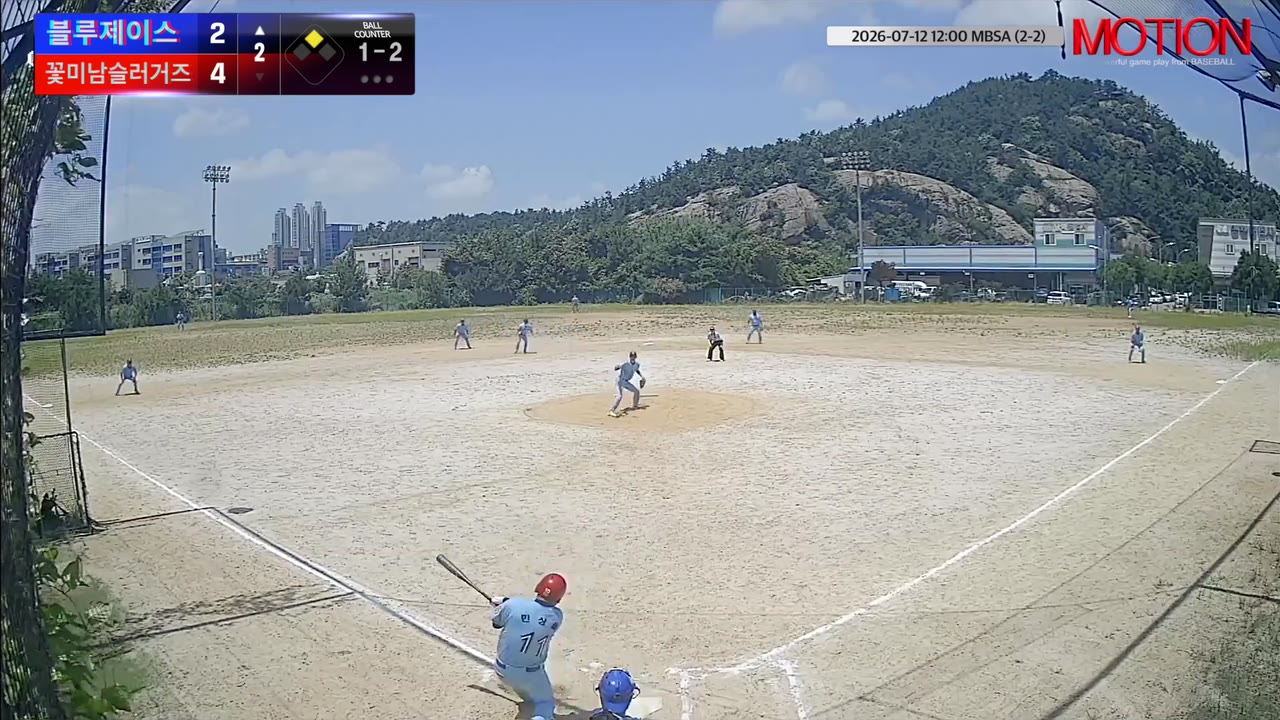 민상철(11번, 블루제이스) 2루타 클립 | vs 꽃미남슬러거즈 | 7/12 (2구장)