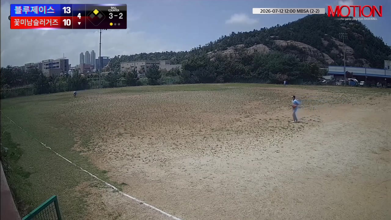 김상훈(56번, 꽃미남슬러거즈) 1루타 클립 | vs 블루제이스 | 7/12 (2구장)