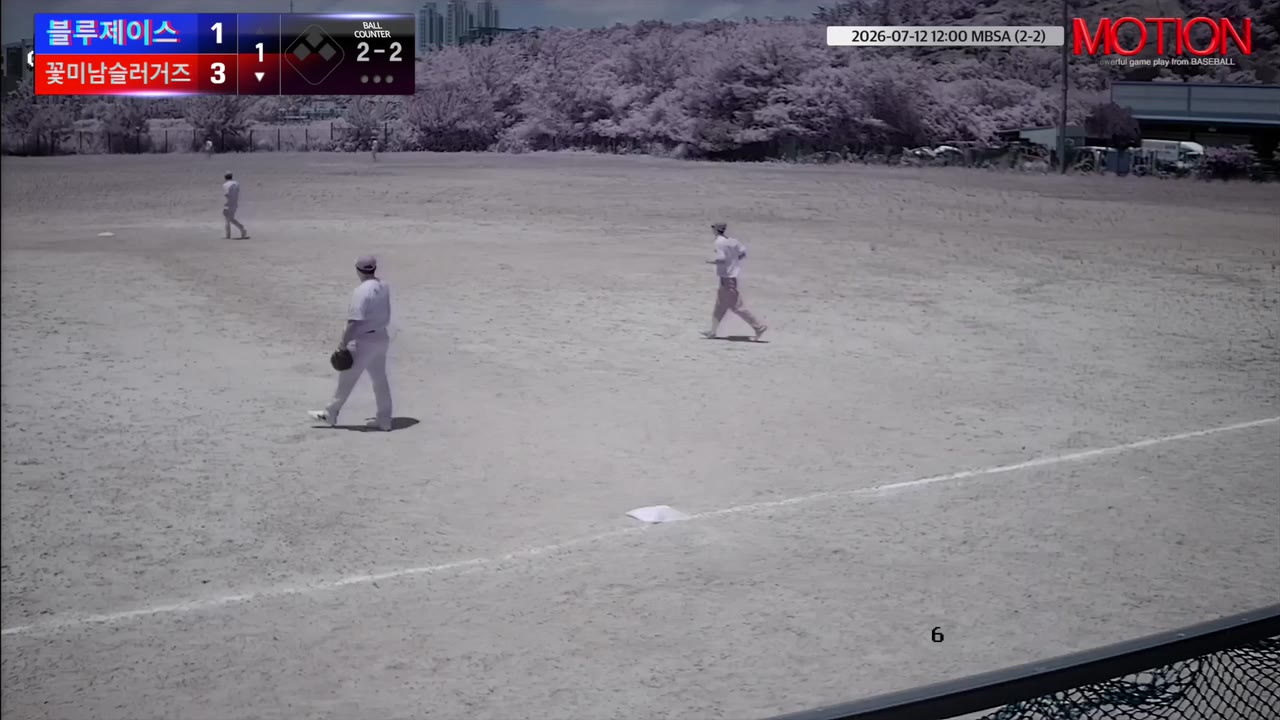최종선(83번, 꽃미남슬러거즈) 2루타 클립 | vs 블루제이스 | 7/12 (2구장)