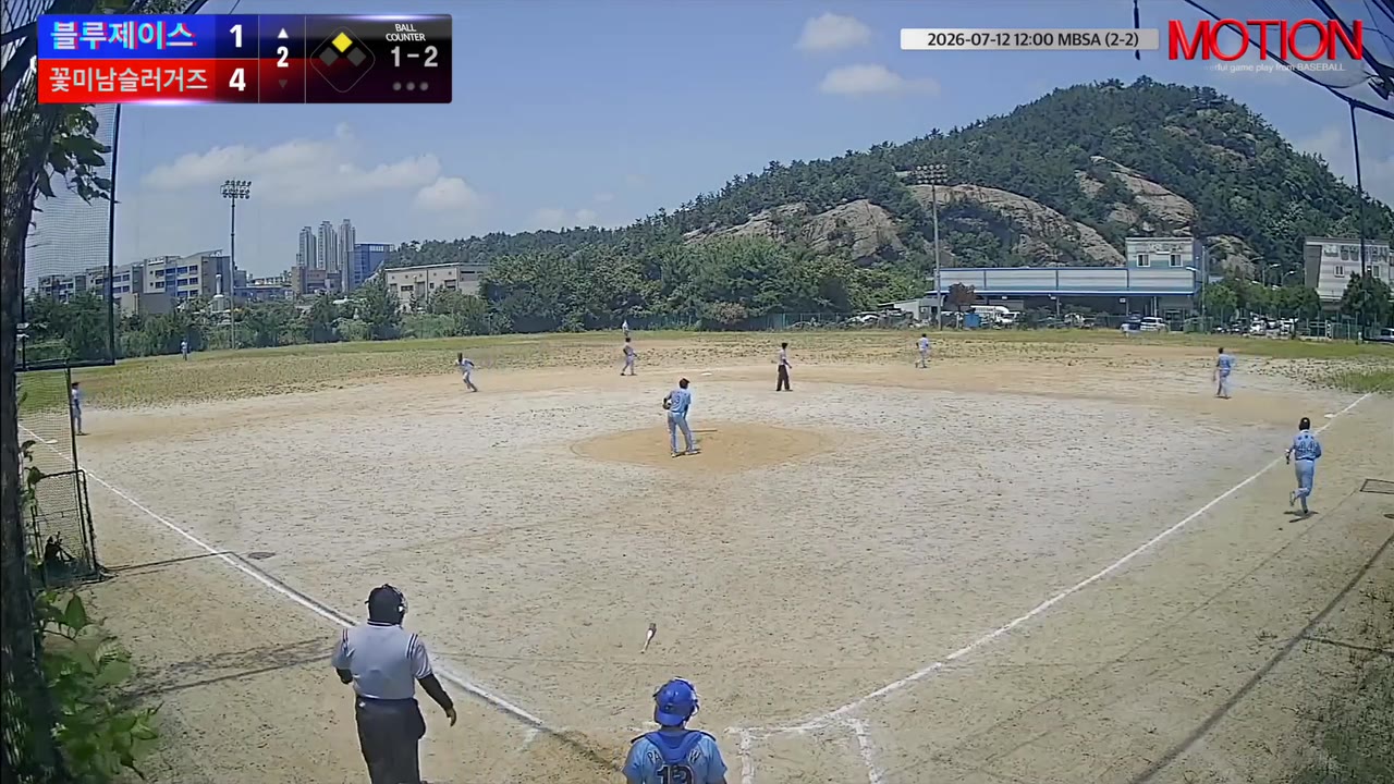 김형이(44번, 블루제이스) 2루타 클립 | vs 꽃미남슬러거즈 | 7/12 (2구장)