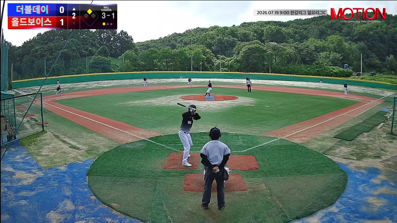 김진철(90번, 더블데이) 홈런 클립 | vs 올드보이스 | 7/19 (고촌 야구장)