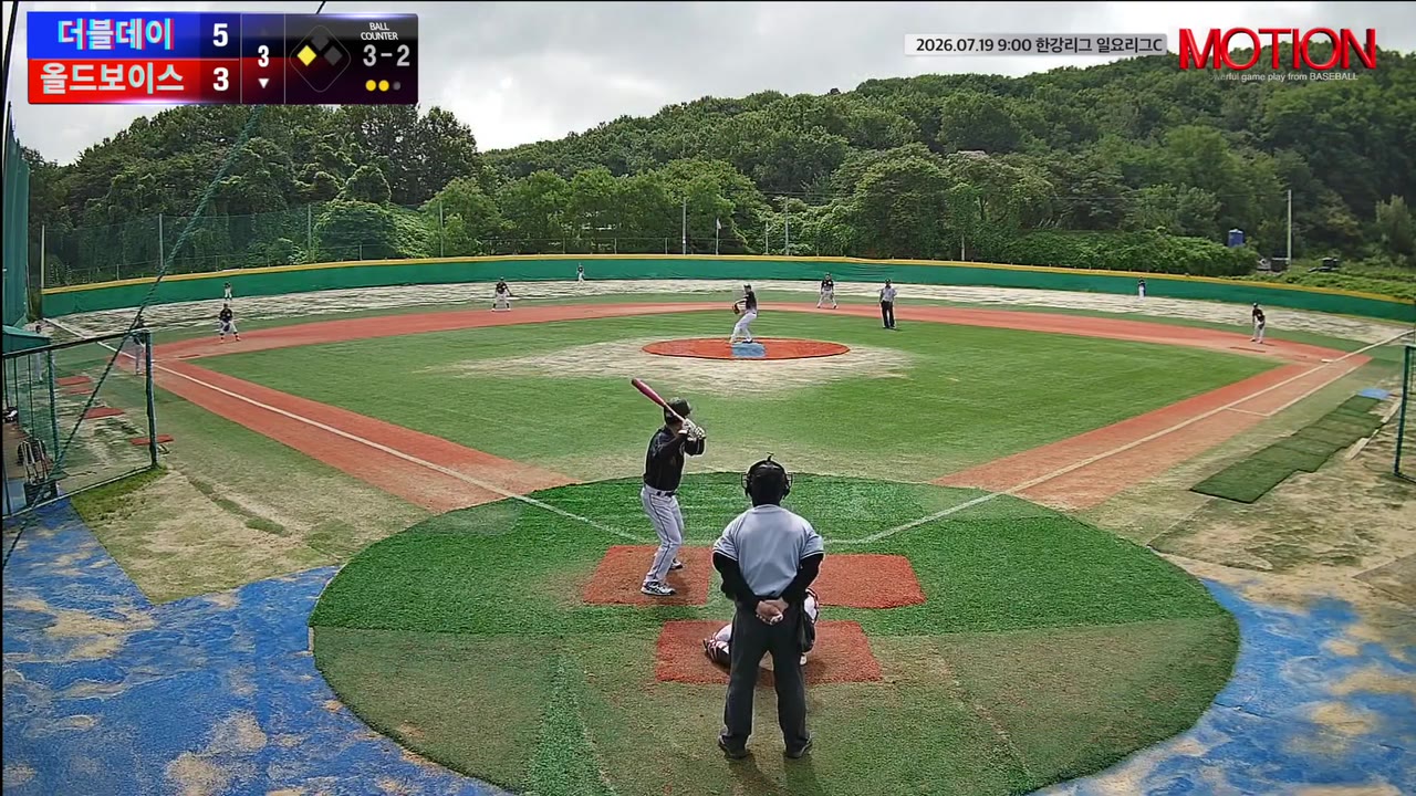 박현구(97번, 올드보이스) 볼넷 클립 | vs 더블데이 | 7/19 (고촌 야구장)