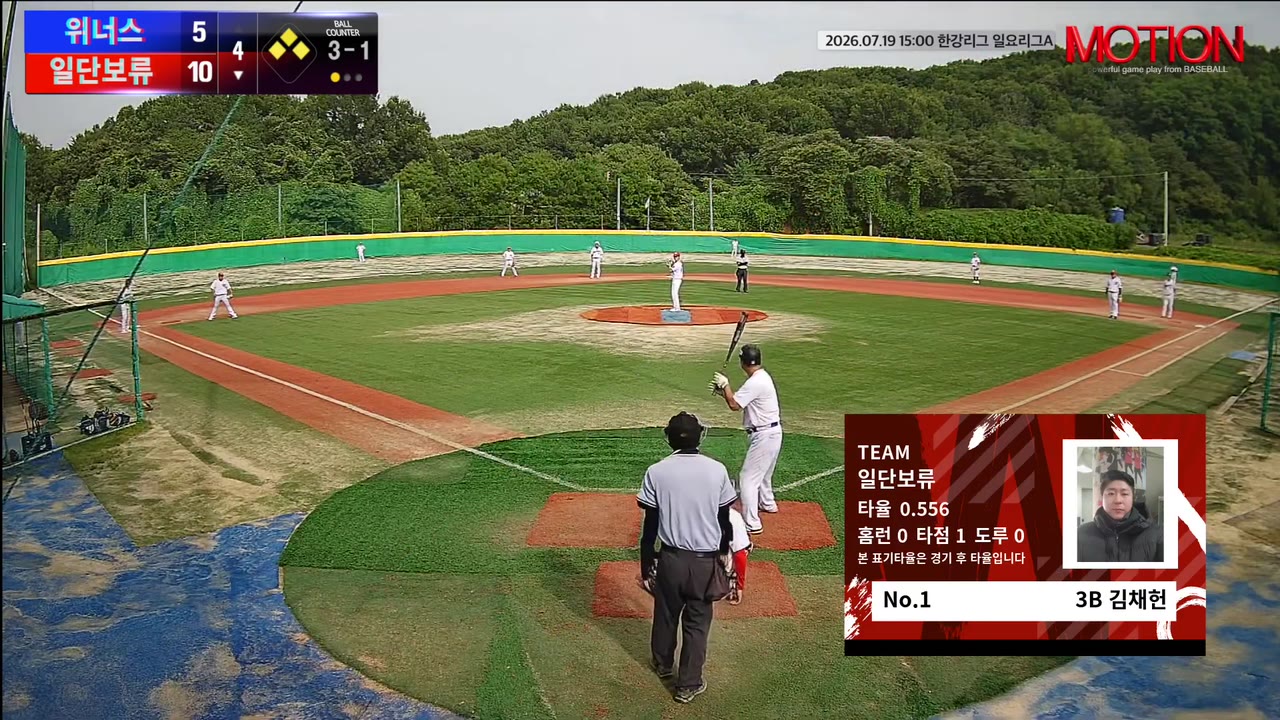 김채헌(1번, 일단보류) 볼넷 클립 | vs 위너스 | 7/19 (고촌 야구장)