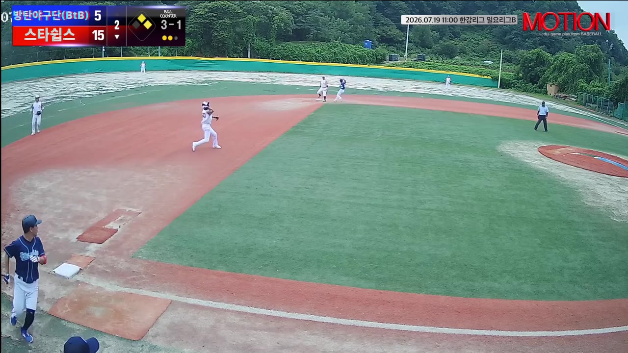 신기철(29번, 스타쉽스) 실책 클립 | vs 방탄야구단(BtB) | 7/19 (고촌 야구장)