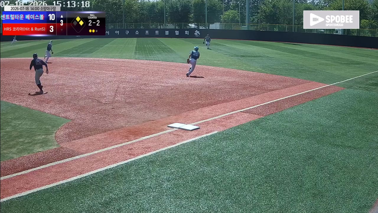 센트럴타운, 1회 초 6득점 앞세워 HRS 코리아에 13-4 승리