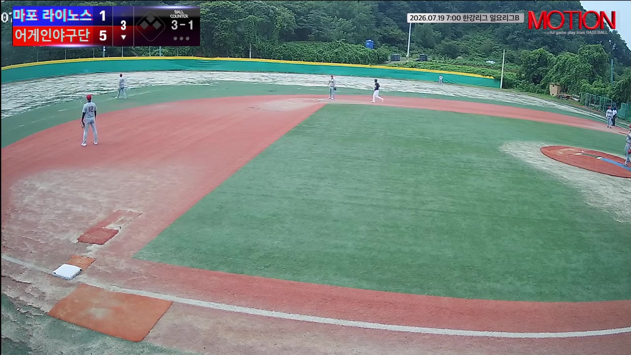 원용연(1번, 어게인야구단) 홈런 클립 | vs 마포 라이노스 | 7/19 (고촌 야구장)
