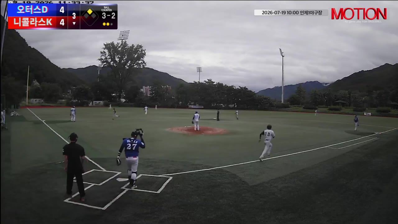 정직한(13번, 니콜라스K) 1루타 클립 | vs 오터스D | 7/19 (인제2야구장)