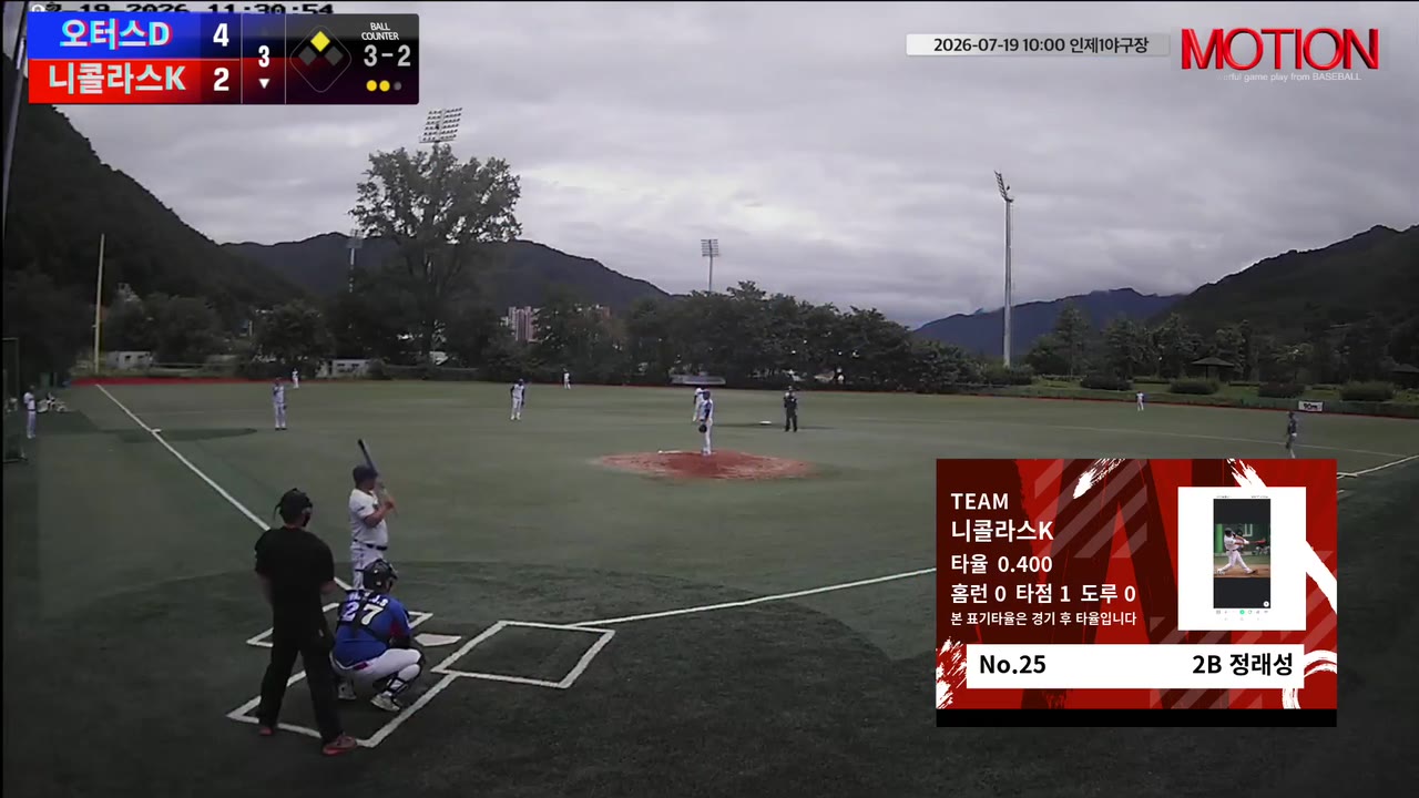 정래성(25번, 니콜라스K) 실책 클립 | vs 오터스D | 7/19 (인제2야구장)