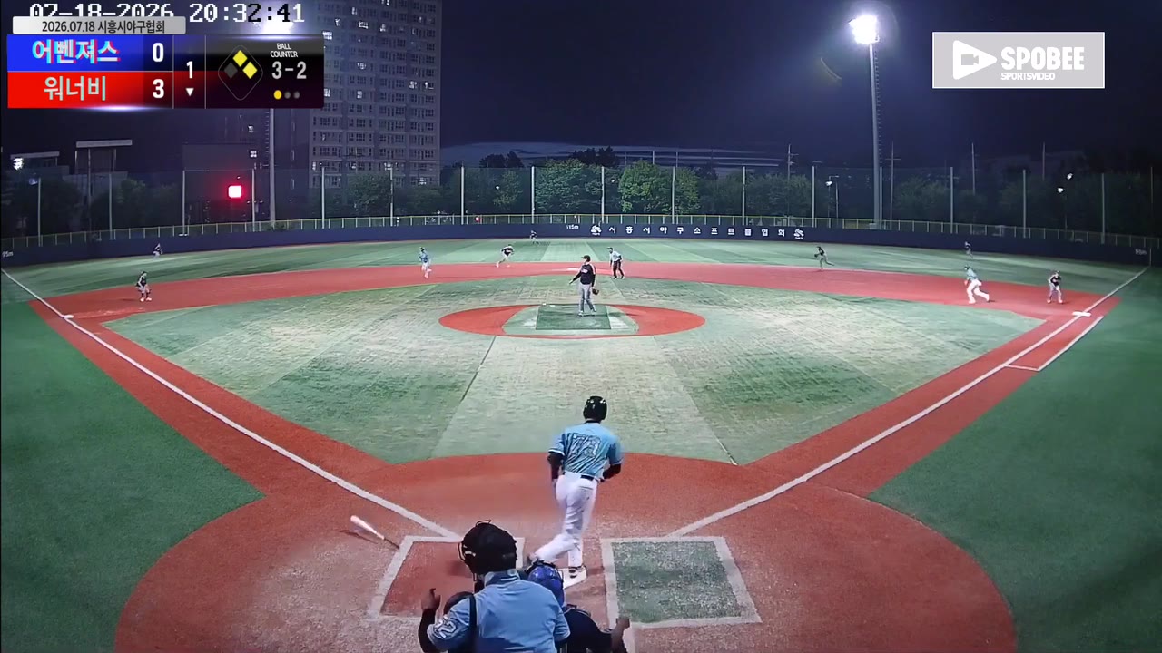 윤재웅(79번, 워너비) 1루타 클립 | vs 어벤져스 | 7/18 (소망야구장)
