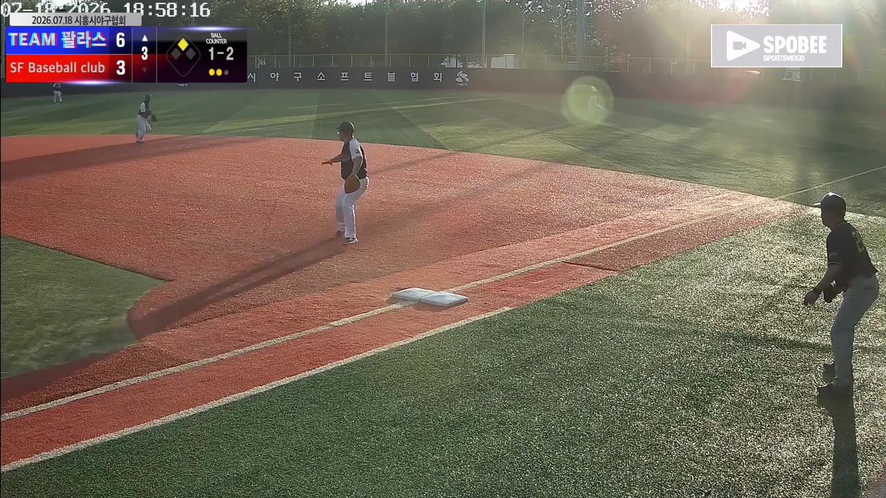 최규홍(27번, TEAM 꽐라스) 1루타 클립 | vs SF Baseball club | 7/18 (소망야구장)