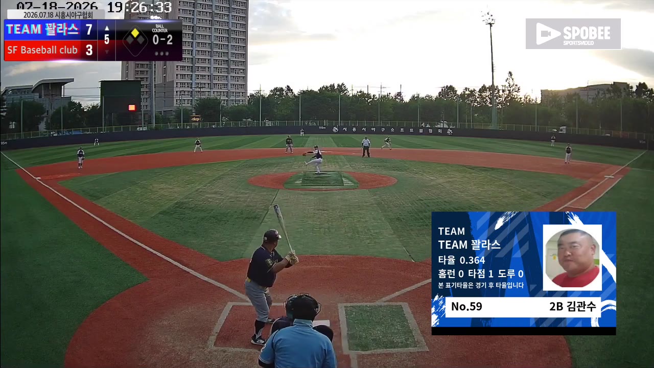 TEAM 꽐라스 주요 플레이 모음 | vs SF Baseball club | 7/18 (소망야구장)