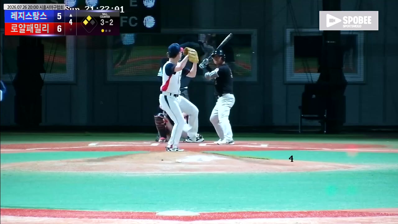 황우섭(32번, 레지스탕스) 3루타 클립 | vs 로얄패밀리 | 7/26 (에코피아야구장)