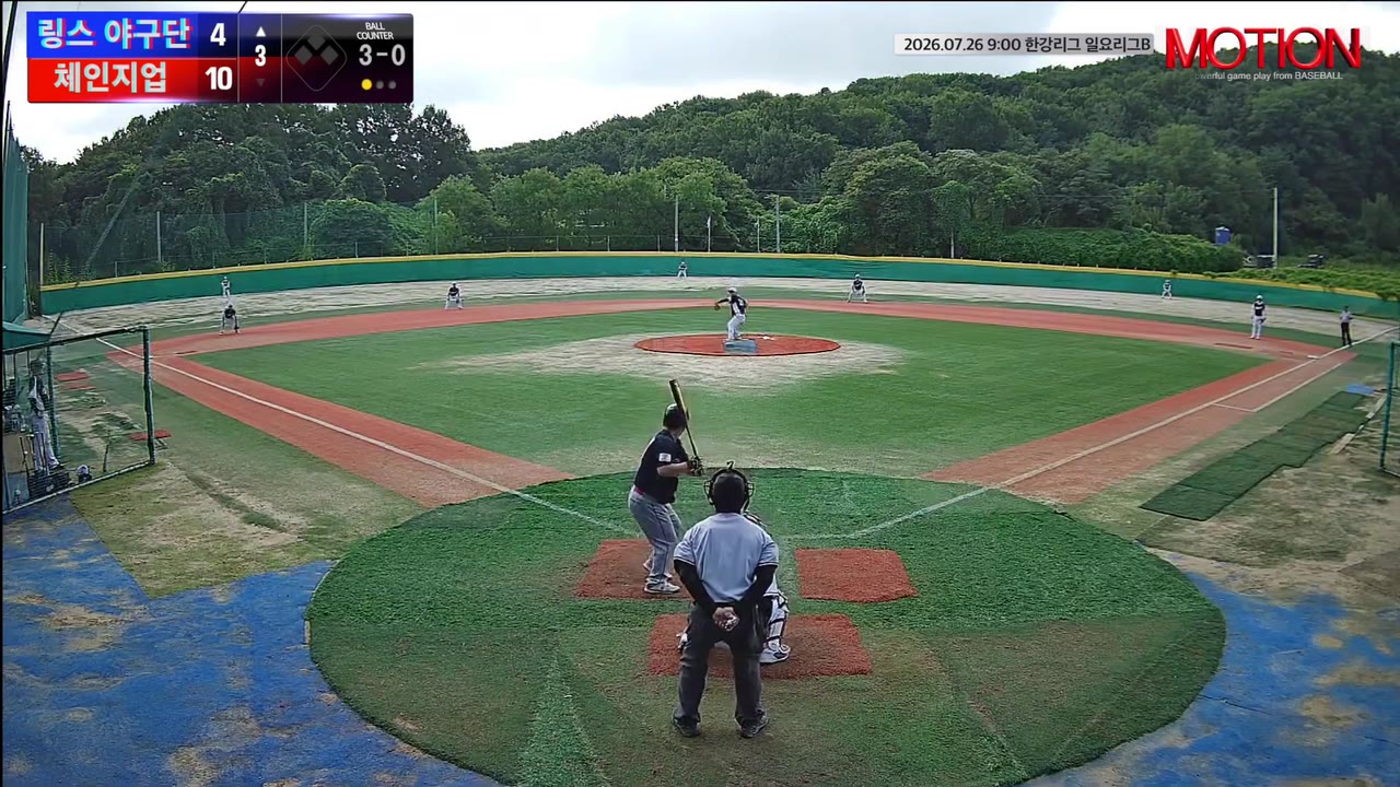 문 건(7번, 링스 야구단) 볼넷 클립 | vs 체인지업 | 7/26 (고촌 야구장)