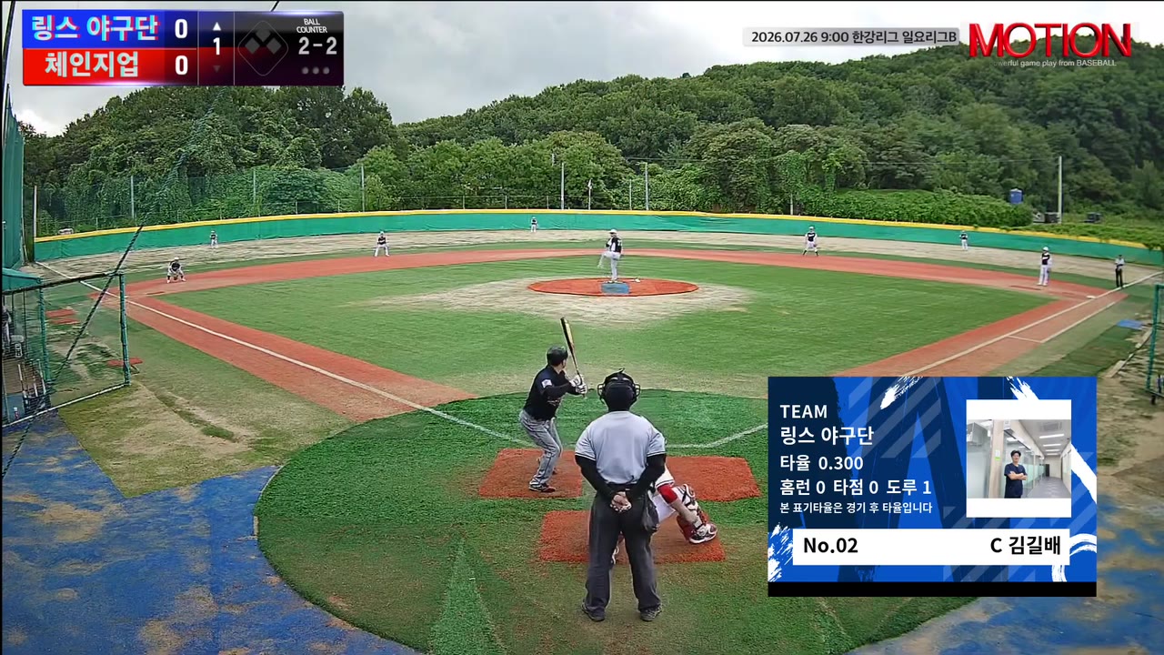 김길배(2번, 링스 야구단) 삼진 클립 | vs 체인지업 | 7/26 (고촌 야구장)